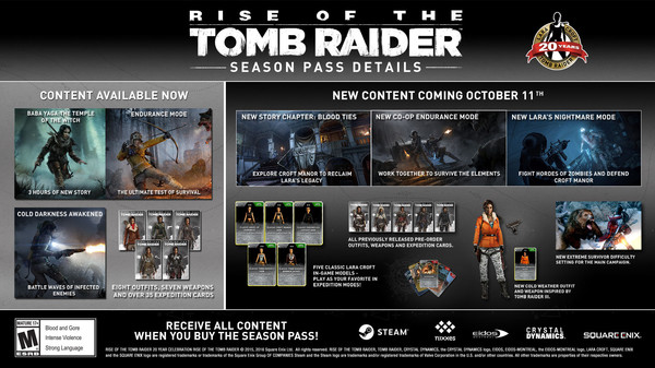 Rise of the Tomb Raider - Season Pass (DLC) ROTRSP